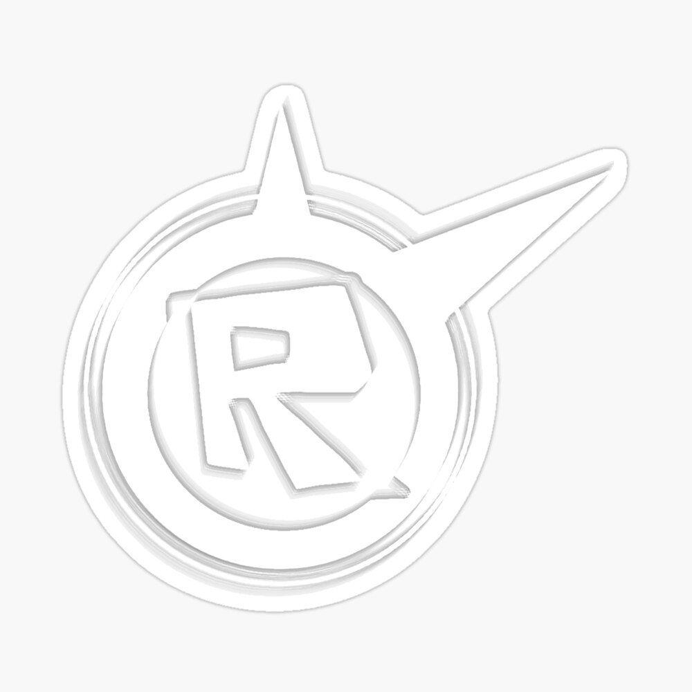 Roblox Logo Remastered Black Poster By Lukaslabrat Redbubble - roblox r circle logo