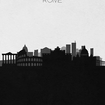 Artwork thumbnail, Travel Posters | Destination: Rome by A Deniz Akerman