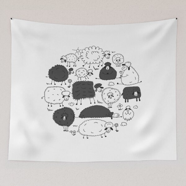 Item preview, sheeps designed and sold by Kudryashka.