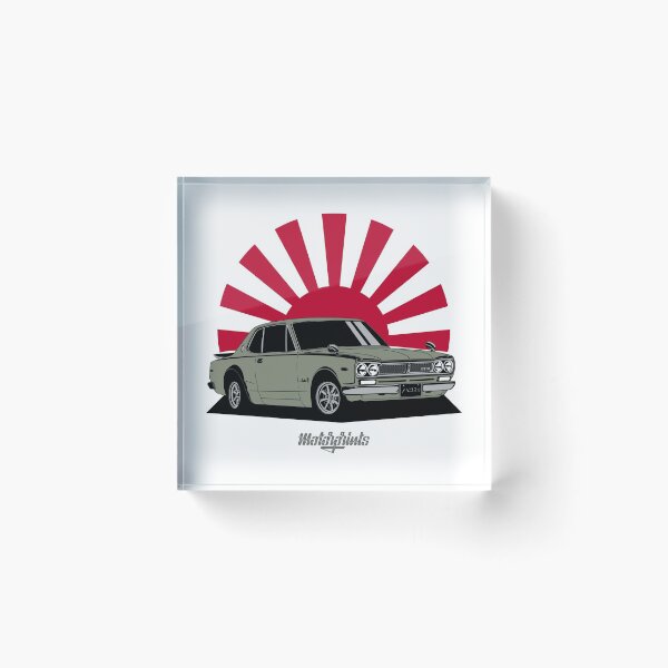 Item preview, Hakosuka GTR (green) designed and sold by Motorpr1nts.