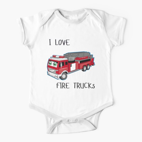 Camions de Pompiers Voiture Bateau Avion H/élicopt/ère Enfant T-Shirt