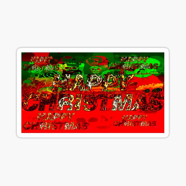 Item preview, skulls red and green happy christmas  designed and sold by designbywhacky.