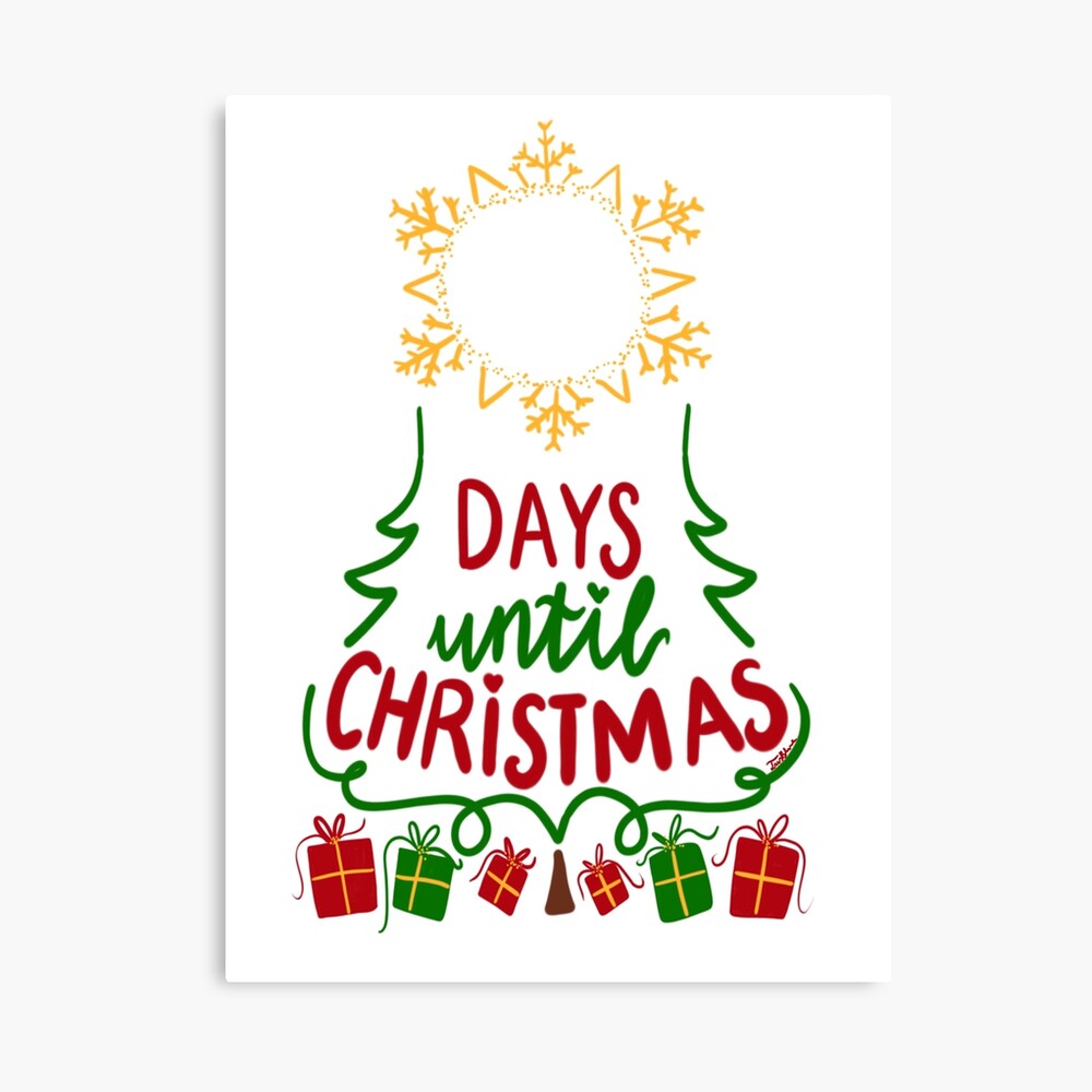 mp,840x830,matte,f8f8f8,t days until christmas art board print