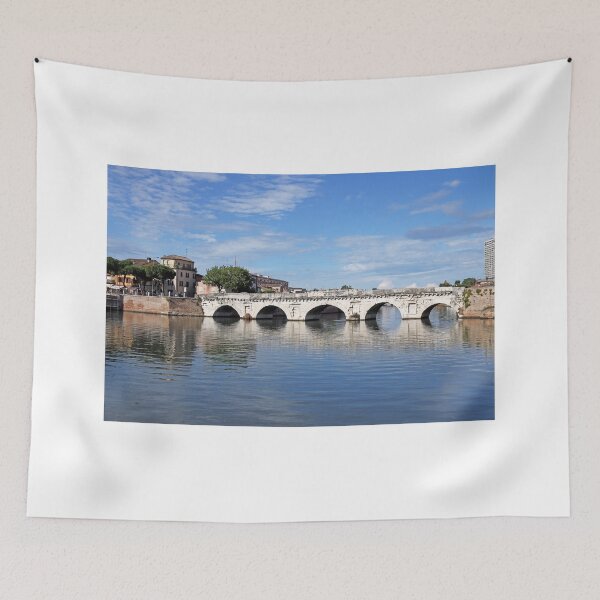 Item preview, old stone Tiberius bridge Rimini Italy designed and sold by goceris.