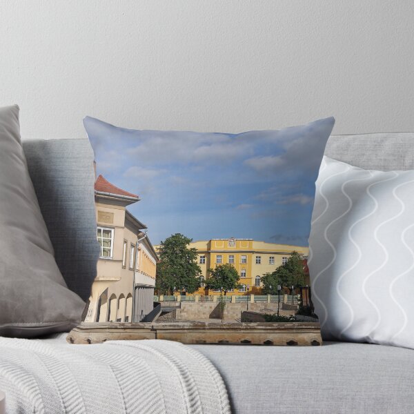 Item preview, street with old buildings Eger Hungary designed and sold by goceris.