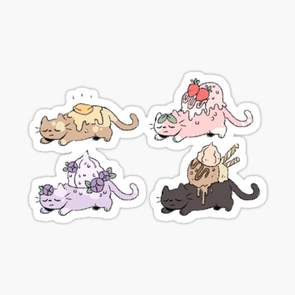 Item preview, Pudding cats designed and sold by peachy-doodle.