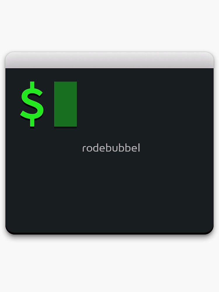 Thumbnail 3 of 3, Sticker, Terminal designed and sold by rodebubbel.