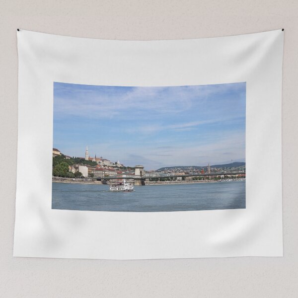 Item preview, Chain bridge on Danube river Budapest Hungary designed and sold by goceris.