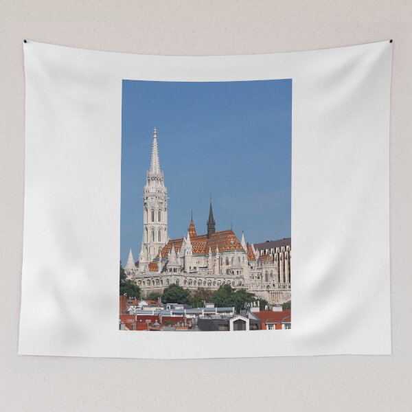 Item preview, famous Matthias church and Fisherman towers Budapest cityscape designed and sold by goceris.