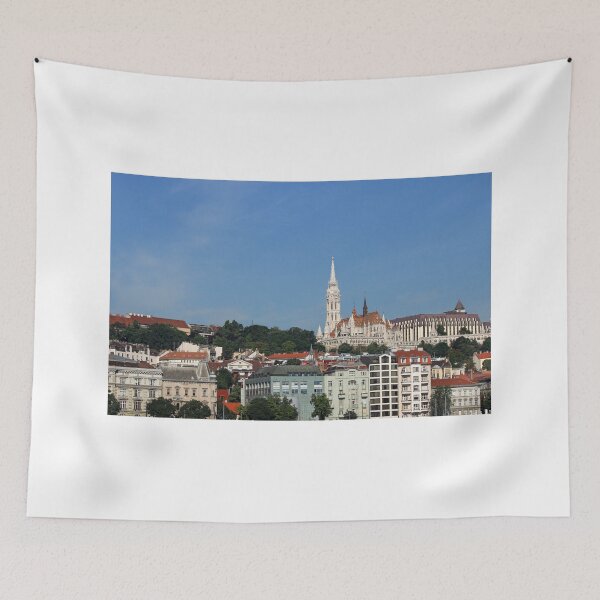 Item preview, Matthias church and Fisherman towers Budapest cityscape Hungary designed and sold by goceris.