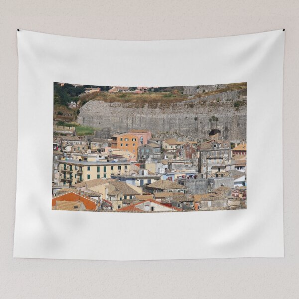 Item preview, Old buildings under fortress Corfu Greece designed and sold by goceris.
