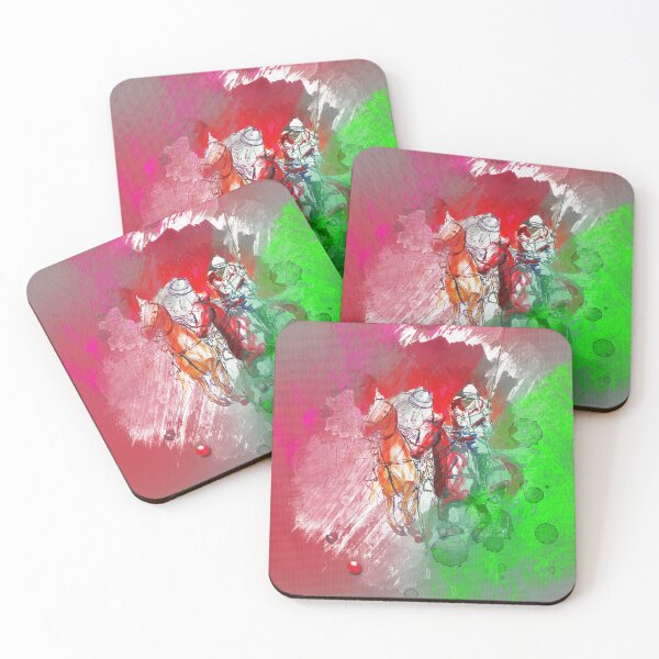 Item preview, polo player red abstract designed and sold by Rhea Silvia Will.