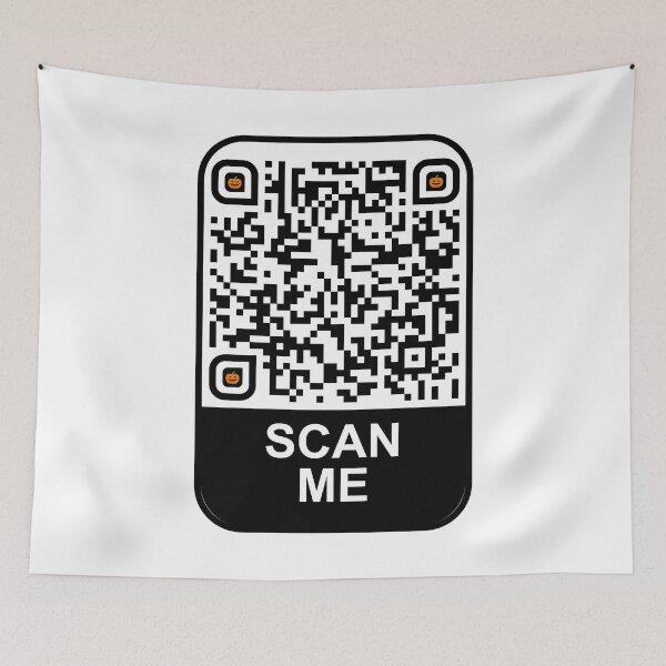 Item preview, happy Halloween Trick or treating funny qr code scan me  designed and sold by simolamiris.