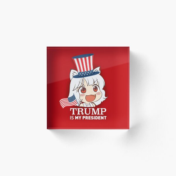 Awoo Trump Trump Red Animeright Anime Evil Girl Memes Kekistan Snekright Buildthewall Hd Online Store Acrylic Block By Iresist Redbubble