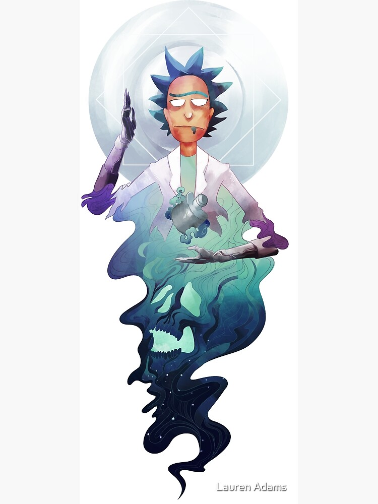 Rick and Morty Metal Table, Rick and Morty Metal Wall Decor, Handmade