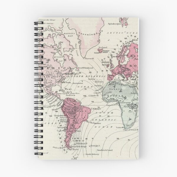 Item preview, Vintage Map of The World (1865) designed and sold by BravuraMedia.