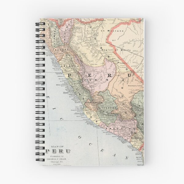 Item preview, Vintage Map of Peru (1901) designed and sold by BravuraMedia.