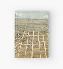 Vintage Pictorial Map of Champaign IL (1869) Hardcover Journal