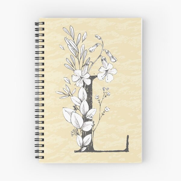 Item preview, Flowered Initials - Lemon - L designed and sold by Anguru.