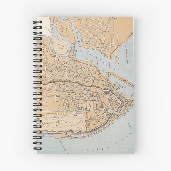 Item preview, Vintage Map of Quebec City (1915) designed and sold by BravuraMedia.