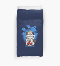 Lucky Meowth Duvet Cover