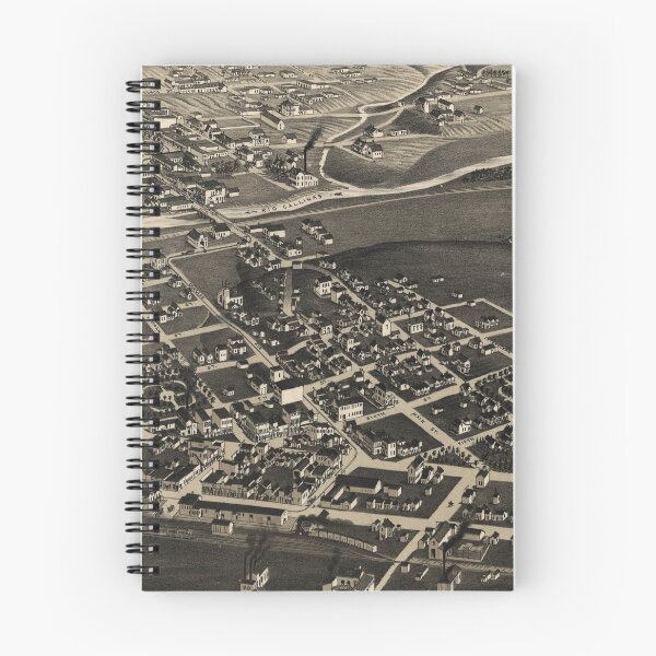 Item preview, Vintage mapa pictórico de Las Vegas NM (1882) designed and sold by BravuraMedia.