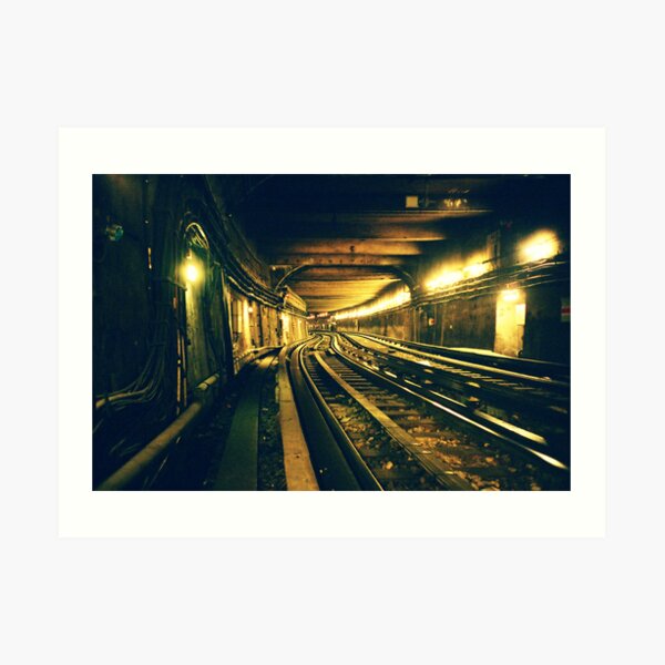Abbesses Metro tunnel Art Print