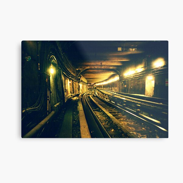 Abbesses Metro tunnel Metal Print
