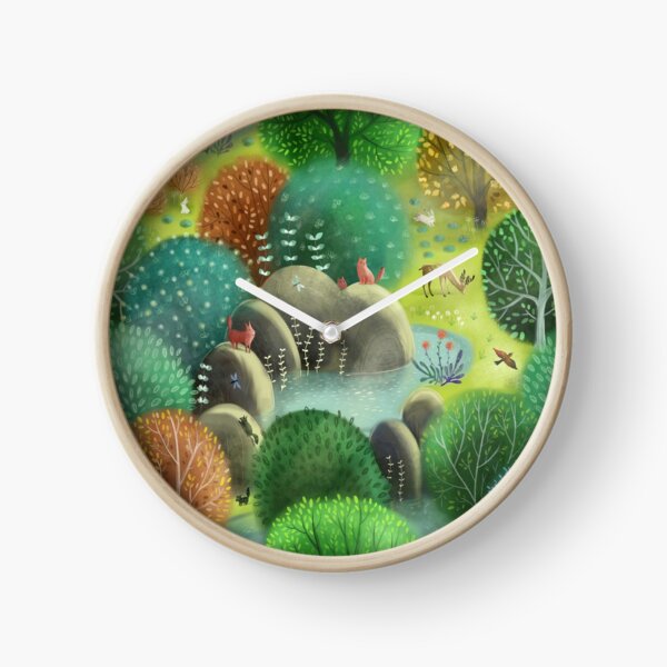 Emerald forest Clock