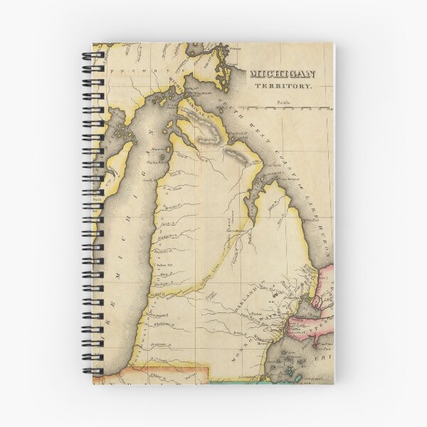 Item preview, Vintage Map of Michigan (1822) designed and sold by BravuraMedia.
