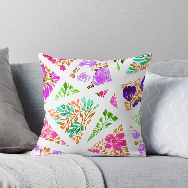 Item preview, Pink Purple Floral Mosaic designed and sold by ClaireRossDes.