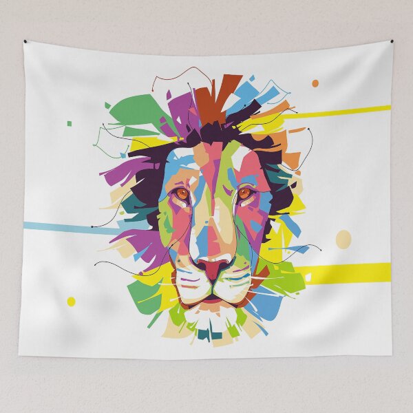 Item preview, Lion - Animal Style - Popart Portrait designed and sold by leen12 Art Designs Prints.