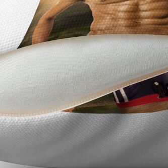 Alternate view of Hunky Kevin Throw Pillow