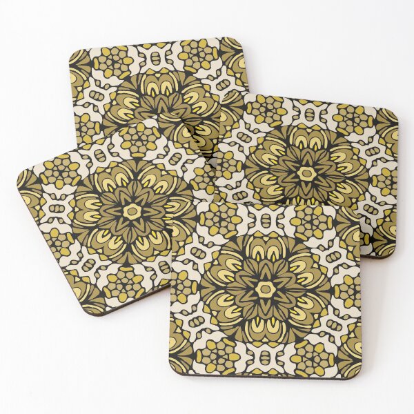 Item preview, Yellow Dust Retro Flower designed and sold by Mia Harper Design.