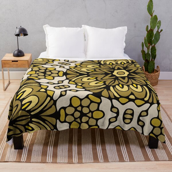 Item preview, Yellow Dust Floral Rock Garden designed and sold by Mia Harper Design.