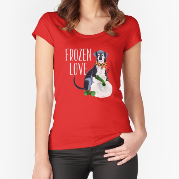 Ice Love Camiseta entallada de cuello ancho