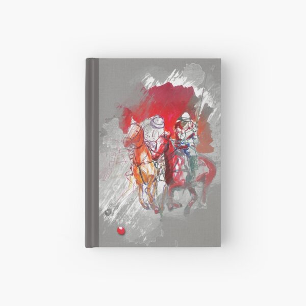 poloplayer gray abstract Hardcover Journal