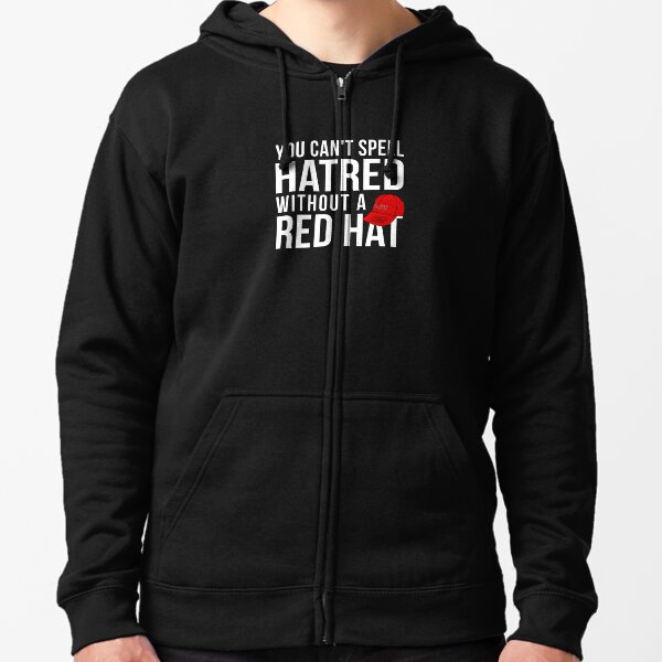 red maga hoodie