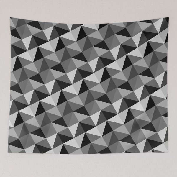 Item preview, Pattern of triangles in gray shades designed and sold by Kirill Berbetch.