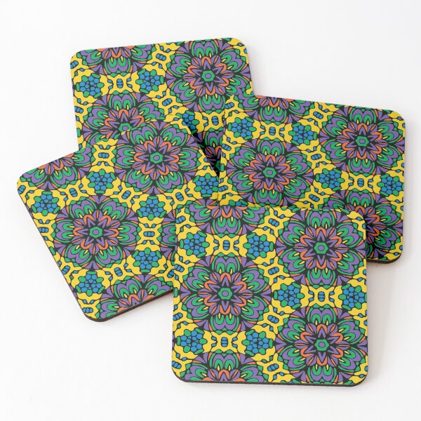 Item preview, Bright Bold Retro Floral Garden designed and sold by Mia Harper Design.