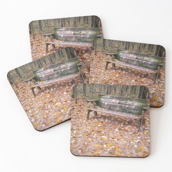 Item preview, Wooden Bench and leaves designed and sold by J Rier Photography.