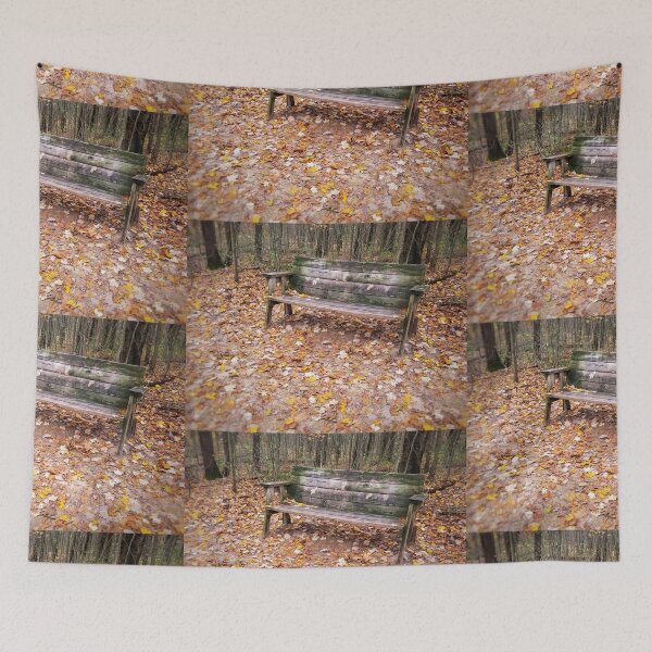 Item preview, Wooden Bench and leaves designed and sold by J Rier Photography.