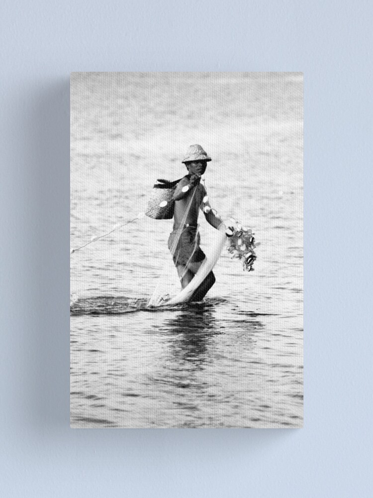 Thumbnail 1 of 3, Canvas Print, Balinese Fisherman designed and sold by redmoondragon.
