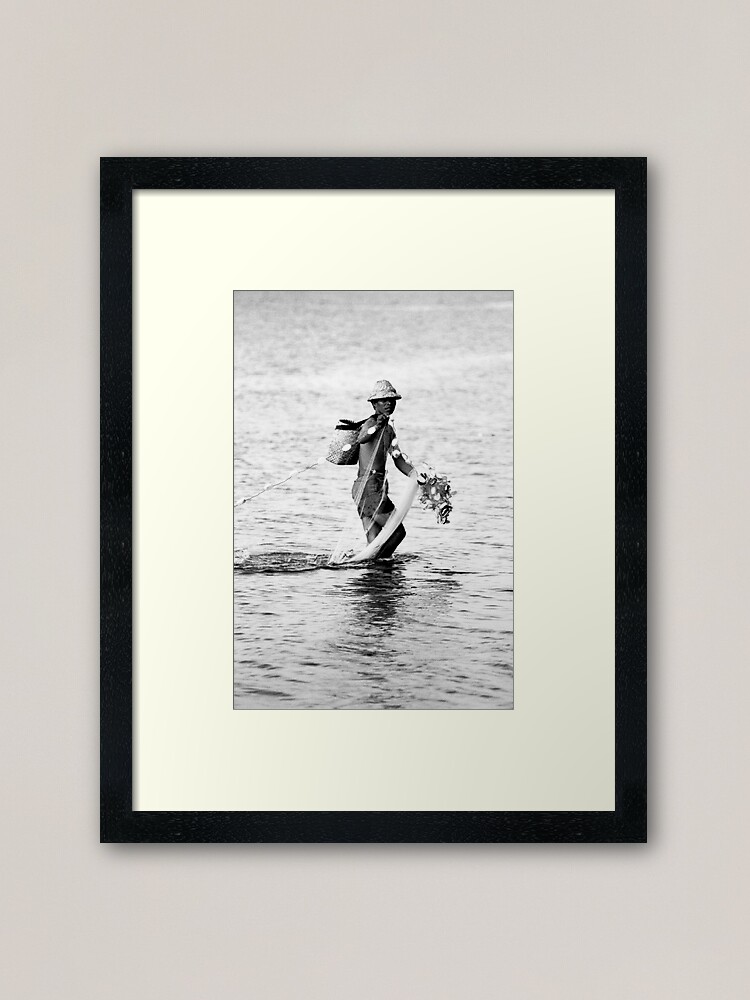 Thumbnail 1 of 7, Framed Art Print, Balinese Fisherman designed and sold by redmoondragon.