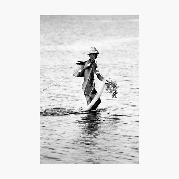 Balinese Fisherman Photographic Print