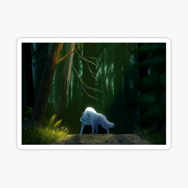 White Wolf Sticker