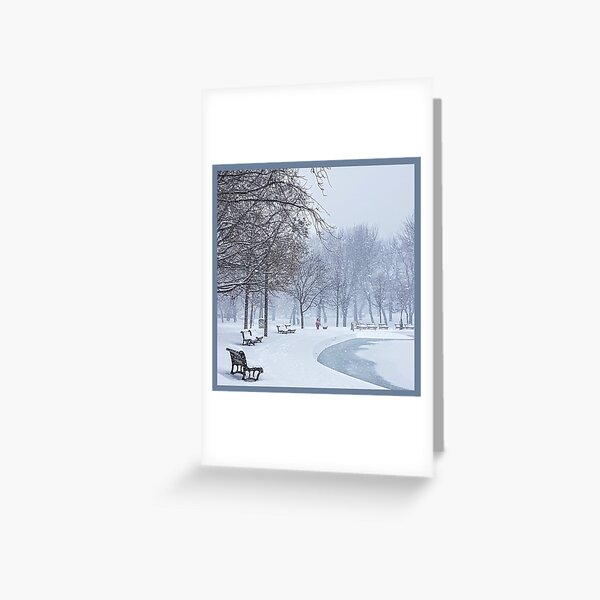 The Calm in the Heart of the Storm by Mireille Cyr Greeting Card