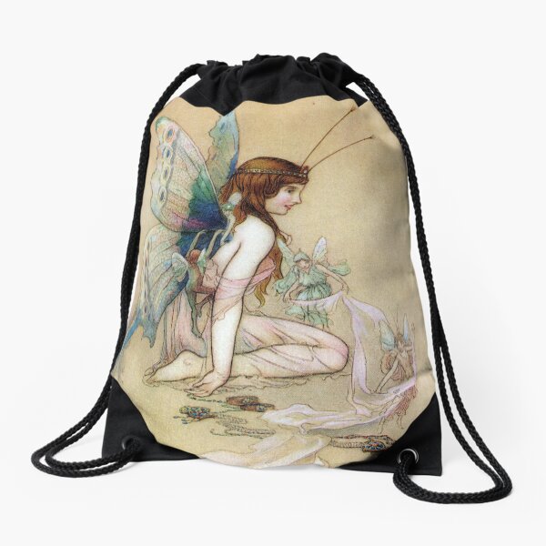 Ellie Gets Her Wings - Warwick Goble Drawstring Bag