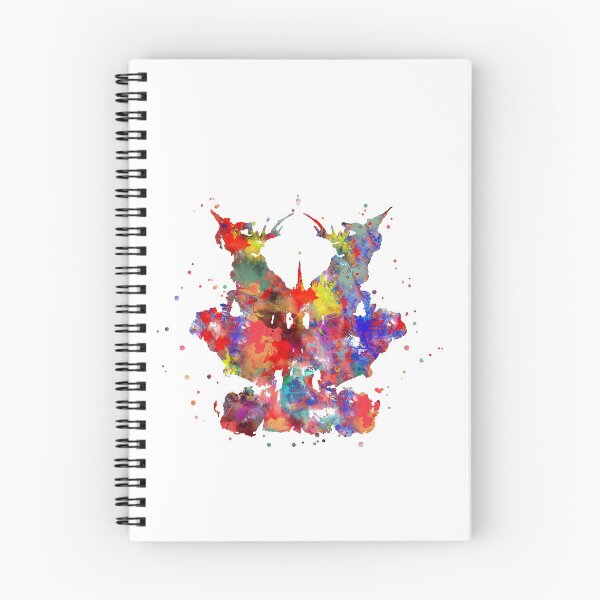 Item preview, Rorschach, watercolor Rorschach, card 9 designed and sold by Rosaliartbook.