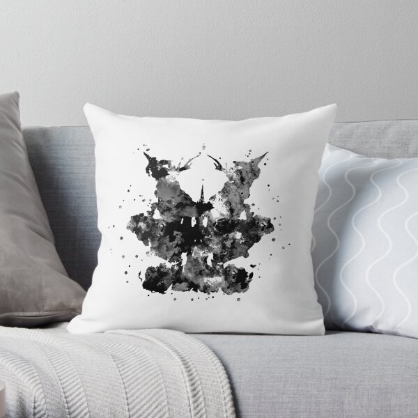 Rorschach, aquarelle Rorschach, carte 9 Coussin